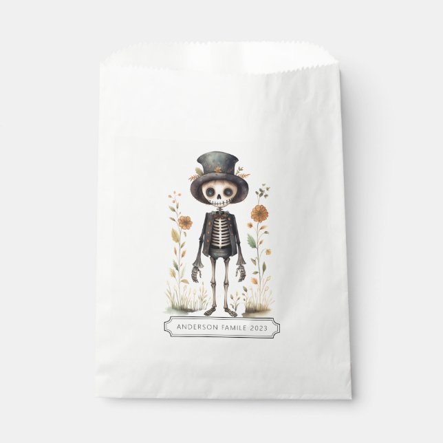 Skeleton Favor Bag (Front)