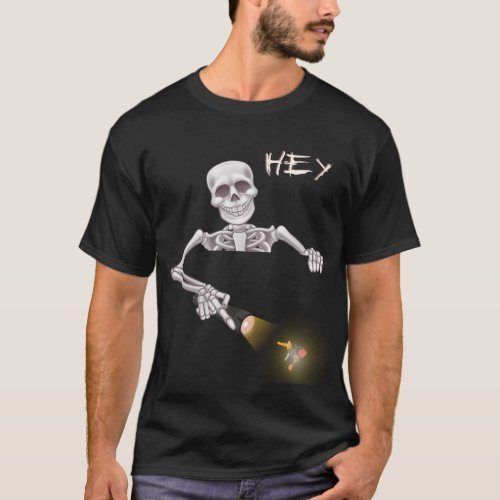 Skeleton find lost keys on Official Lost Found Day T_Shirt
