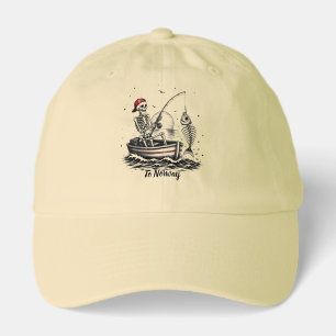 Skeleton Fisherman with Fish Skeleton Hat