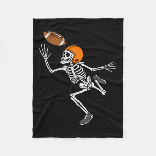 Skeleton Football Halloween Costume Mens Boys Teen Fleece Blanket