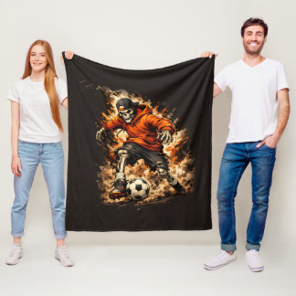 Skeleton Football Player Streetwear Cartoon – Dyna Fleece Blanket