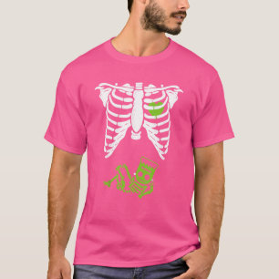 Skeleton Frankenstein Baby Retro Halloween Trick O T-Shirt