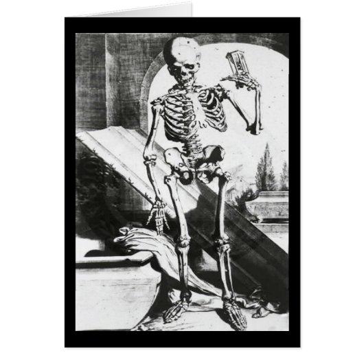Skeleton from Anatomia Humani Corporis Cards (Front)