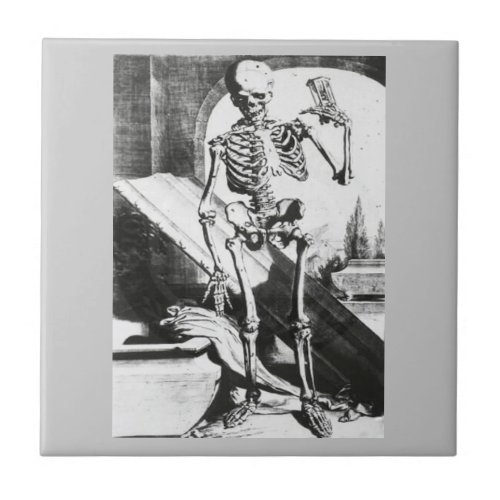 Skeleton from Anatomia Humani Corporis Tile