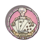 Skeleton Gambler  poker magnet