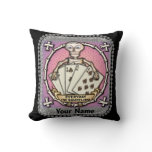 Skeleton Gambler poker pillow