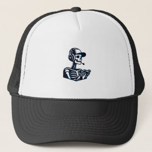 Skeleton Gamer Hat – Cool Skull Gaming Cap