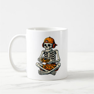 Skeleton Gamer Headphone Funny Halloween Gaming Coffee Mug