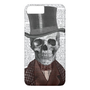 Skeleton Gentleman and Top hat iPhone 8 Plus/7 Plus Case