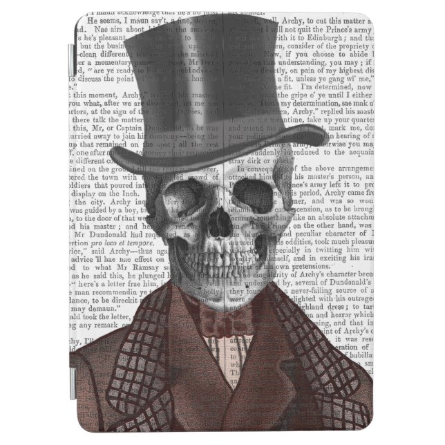Skeleton Gentleman and Top hat iPad Air Cover (Front)