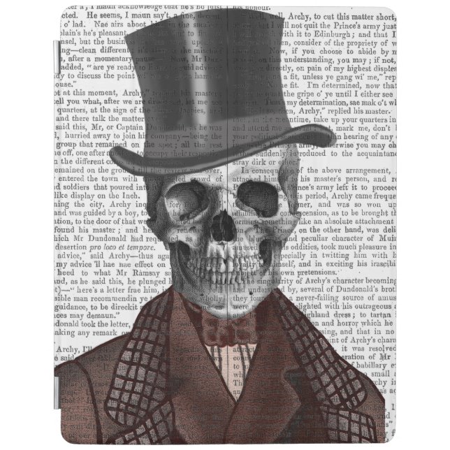 Skeleton Gentleman and Top hat iPad Air Cover (Front)