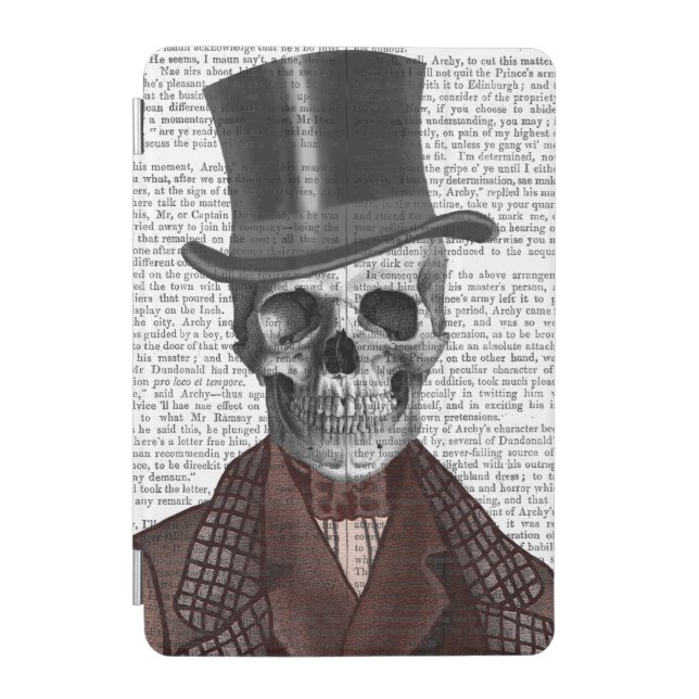 Skeleton Gentleman and Top hat iPad Mini Cover (Front)