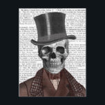 Skeleton Gentleman and Top hat Postcard<br><div class="desc">Fashion & Figurative</div>