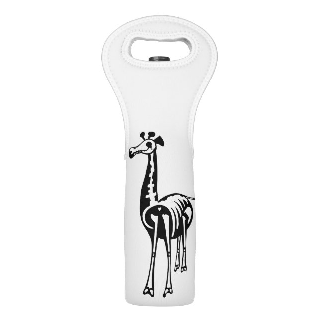 Skeleton Giraffe Wine Bag (Front)