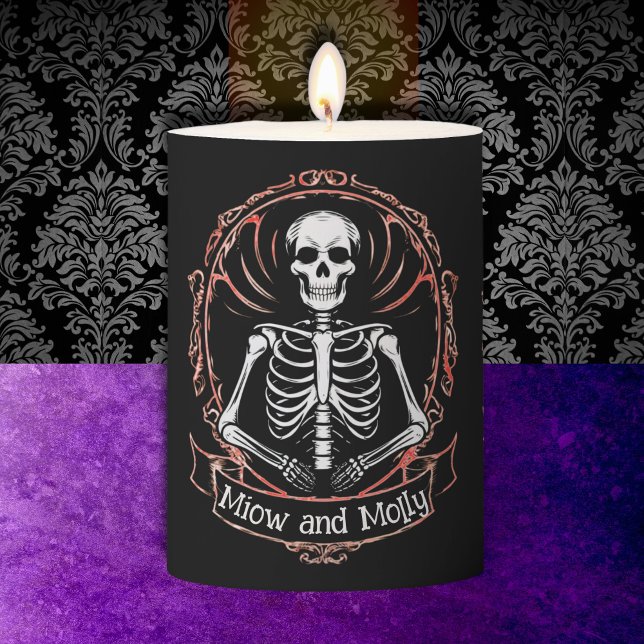 Skeleton Gothic Halloween Votive Candle Holder (Creator Uploaded)