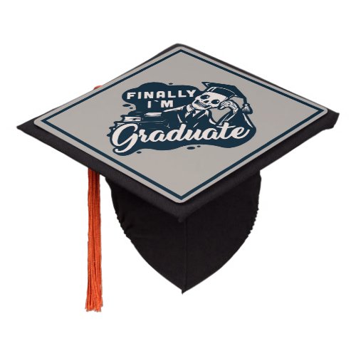 Skeleton Graduate Graduation Cap Topper