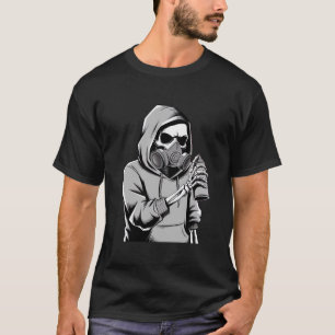Skeleton Graffiti Artist Cool Trend T-shirt