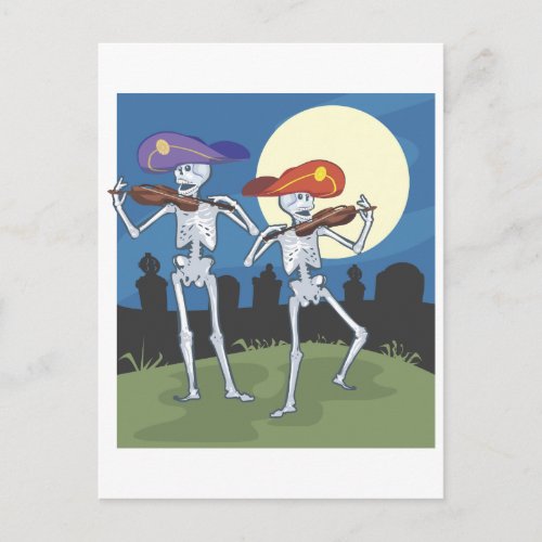 Skeleton Graveyard Postcard