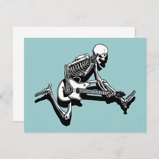 Skeleton Guitarist Jump (Front/Back)
