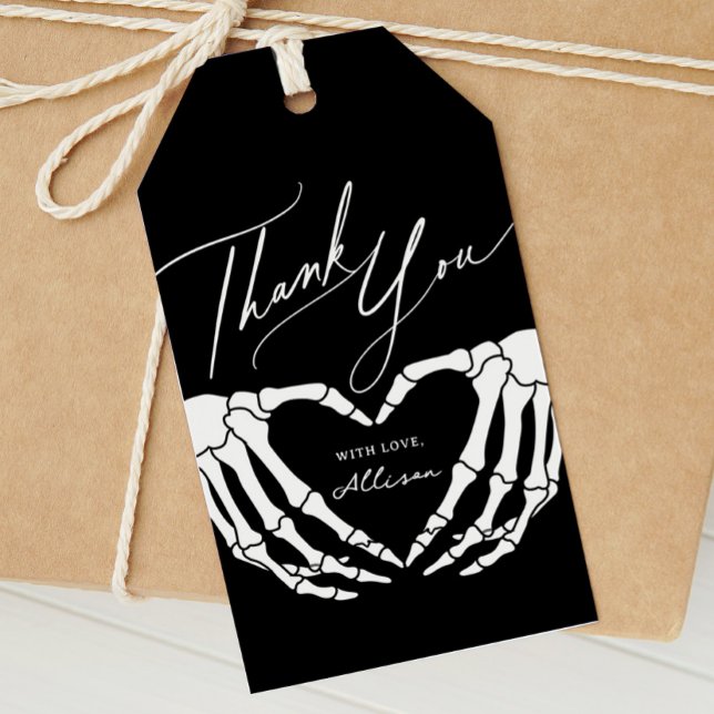 Skeleton Halloween Baby Shower Favor Tag (Creator Uploaded)