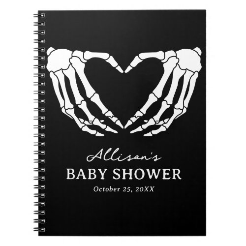 Skeleton Halloween Baby Shower Guest Book