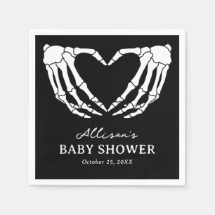 Skeleton Halloween Baby Shower Napkins