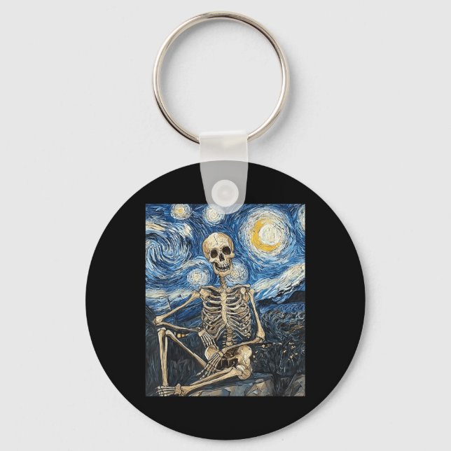Skeleton Halloween Costume Style Keychain (Front)
