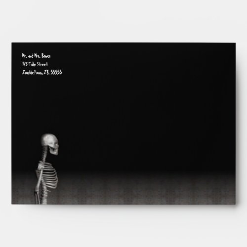 Skeleton _ Halloween Envelope