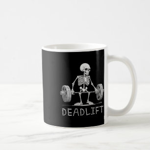 Skeleton Halloween Funny Weight Lifting Costume Coffee Mug