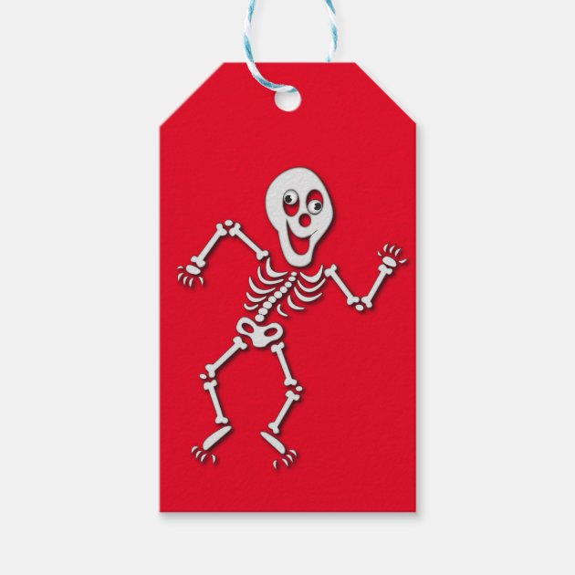 Skeleton Halloween Gift Tag