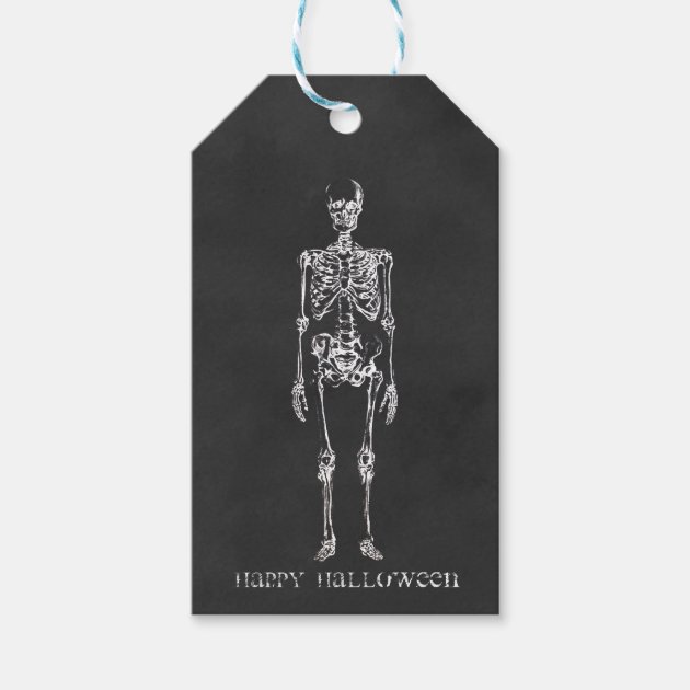 Skeleton Halloween Gift Tags