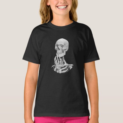 Skeleton Halloween Girl T_Shirt