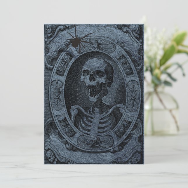 Skeleton Halloween Party Invitation (Standing Front)