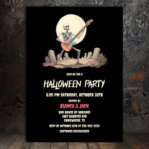 Skeleton Halloween Party Invitation