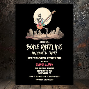 Skeleton Halloween Party Invitation
