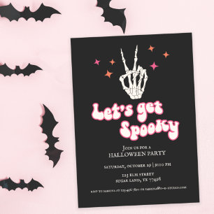 Skeleton Halloween Party Invitation