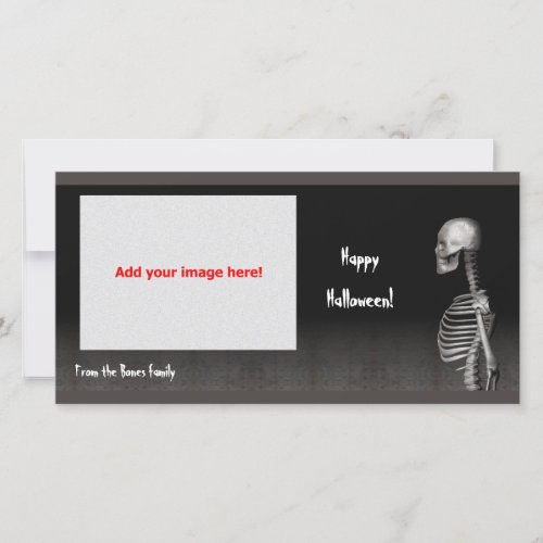 Skeleton _ Halloween Photo Card