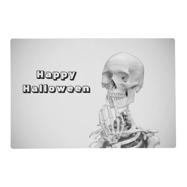 Skeleton Halloween Placemat (Front)