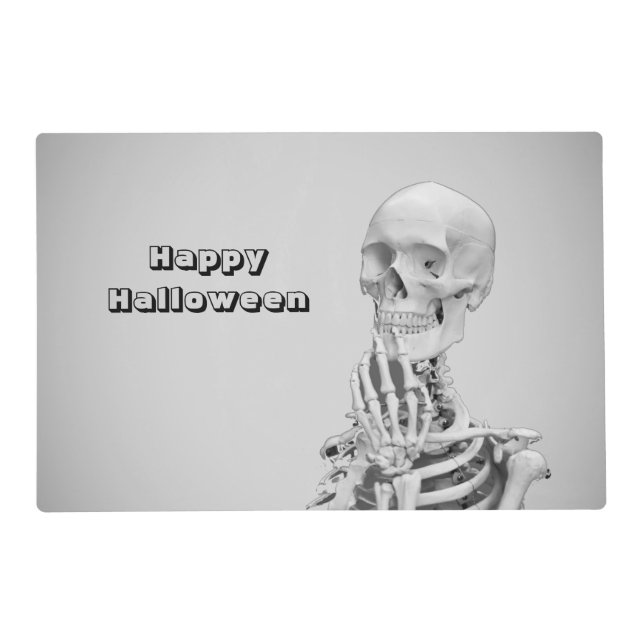 Skeleton Halloween Placemat (Front)