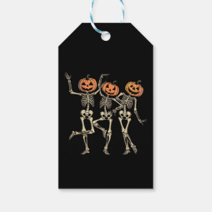 Skeleton Halloween Pumpkin Fall Spooky Season  Gift Tags