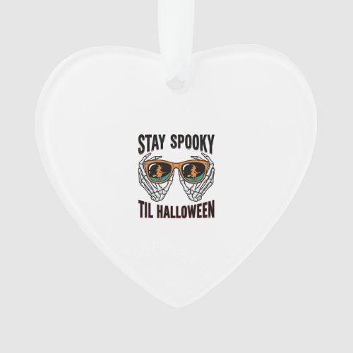 Skeleton Halloween Shirt with Witch Shades Vintage Ornament