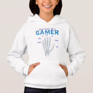 Skeleton Hand Anatomy for Gamers – Keyboard  Hoodie