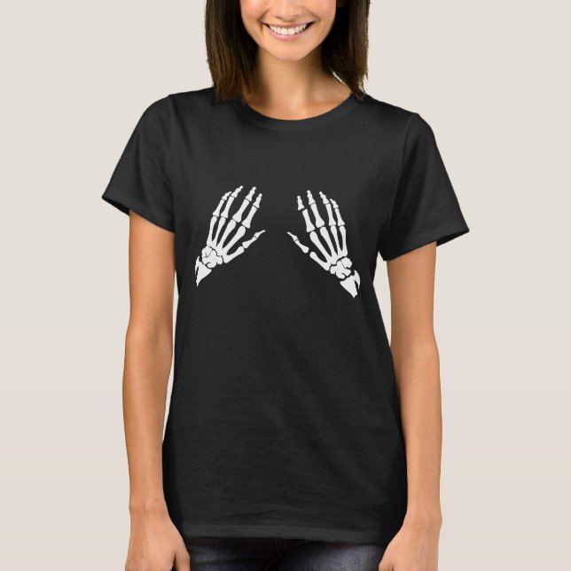 Skeleton hand bones T-Shirt (Front)