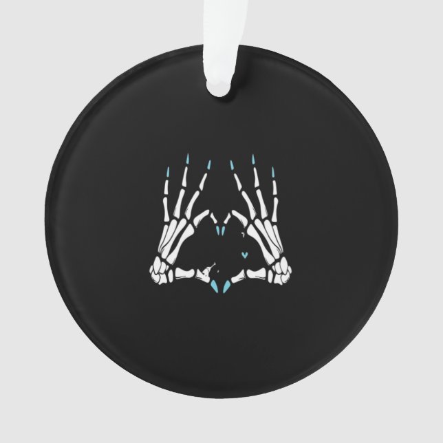 Skeleton Hand Classic Halloween Ornament (Front)