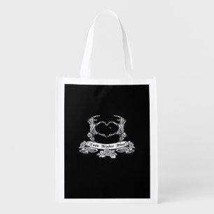 Skeleton Hand Design  Grocery Bag