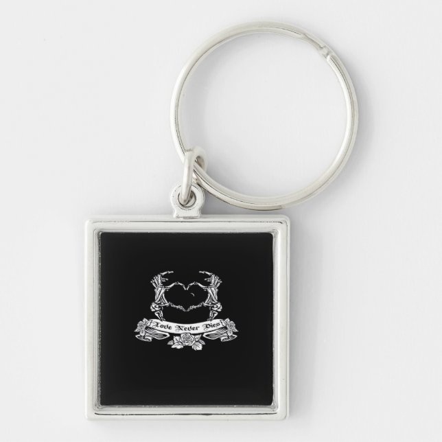 Skeleton Hand Design  Keychain (Front)