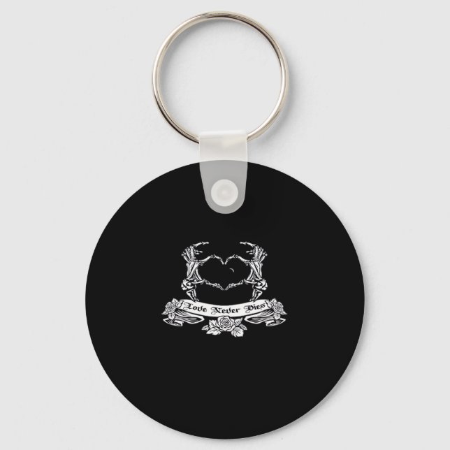 Skeleton Hand Design  Keychain (Front)