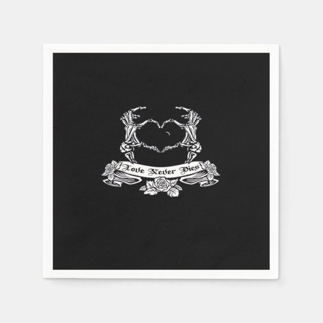 Skeleton Hand Design  Napkins (Front)