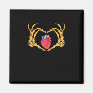 Skeleton Hand Heart Anatomy Cardiac Cvicu Nurse Magnet