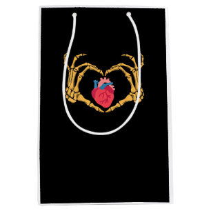 Skeleton Hand Heart Anatomy Cardiac Cvicu Nurse Medium Gift Bag